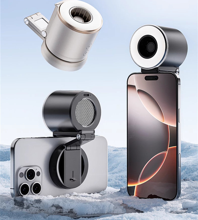 Skanto | 500mAh Magnetisk Sammenleggbar Telefon Stativ Vifte