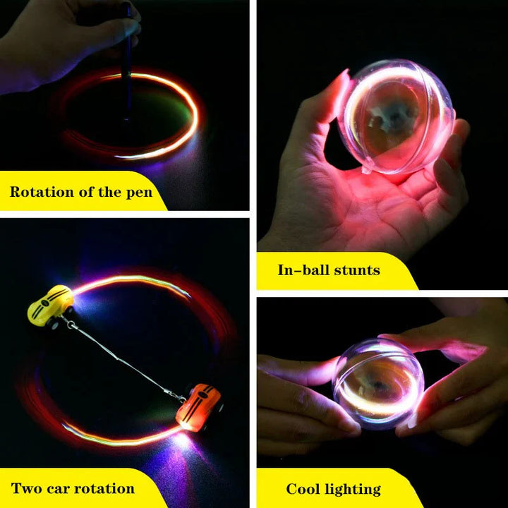 Skanto | Lys Twirl Moro – Magnetisk Stuntbil med LED