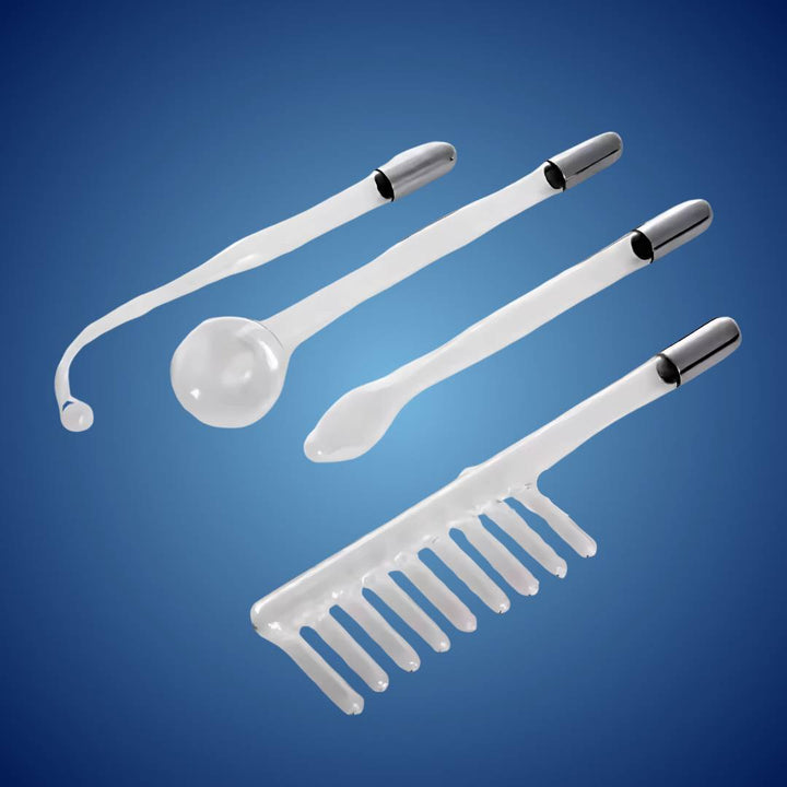 GlowVive Høyfrekvent D'arsonval Beauty Device | for Akne - Anti-Aging - Hudoppstramming - Hårvekst - Hodebunnspleie Skanto