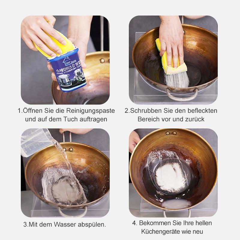 Økologisk rengjøringspasta, fjerner inngrodd skitt 500g | Skanto