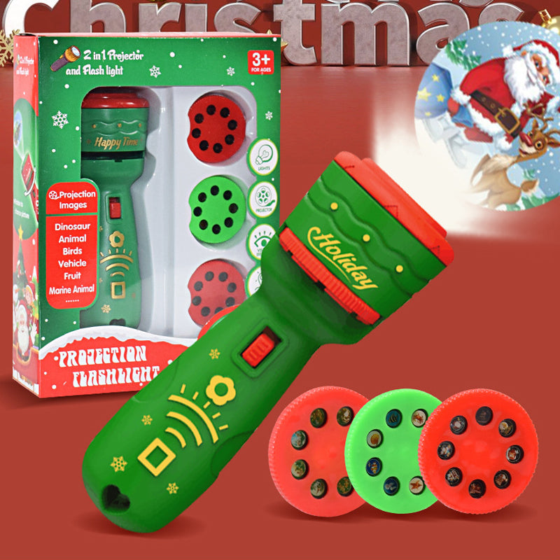 Norvo | Jule Lommelykt Slide Prosjektor Fakkel Prosjektor Lampe Leketøy