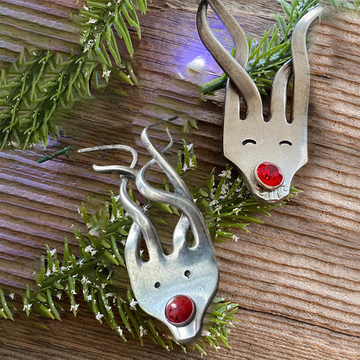 Morsom Gaffel Reinsdyr Ornament | Skanto