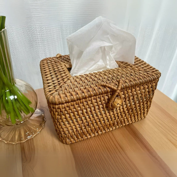 Woven Rattan Tissue Holder | Skanto