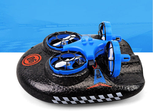 Skanto | Vann, Land & Luft 3-i-1 Deformasjon Drone Hovercraft, oppladbar, justerbar hastighet, rullende, den beste julegaven til barn