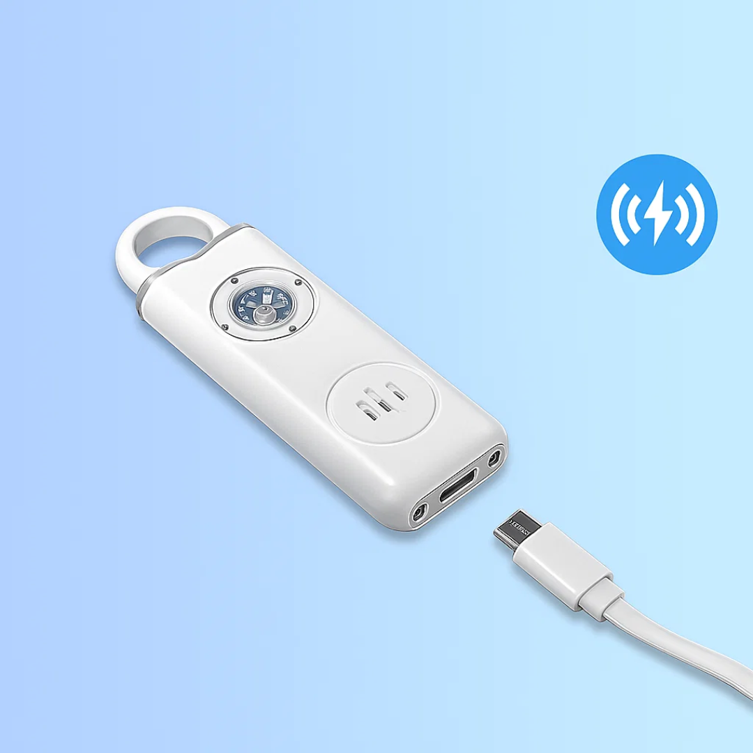 Ultra-Høyt 130 dB Sirene – Kompakt LED Fakkel Sikkerhetsenhet – For Nattgående Studenter & Pendler Skanto