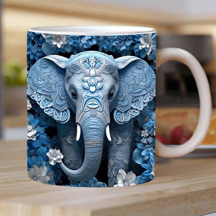Skanto | 3D Elefant Blomsterkopp