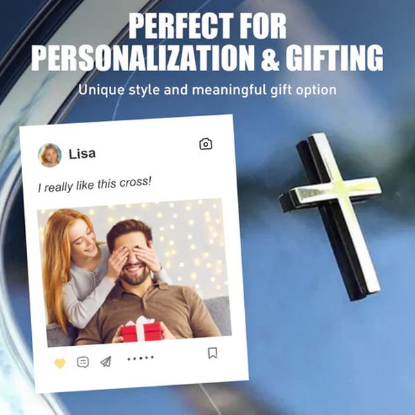 Skanto | ️ 3D Kryss Metall Jesus Kristus Kors Merke StickerBil Anti-Scratch Sticker