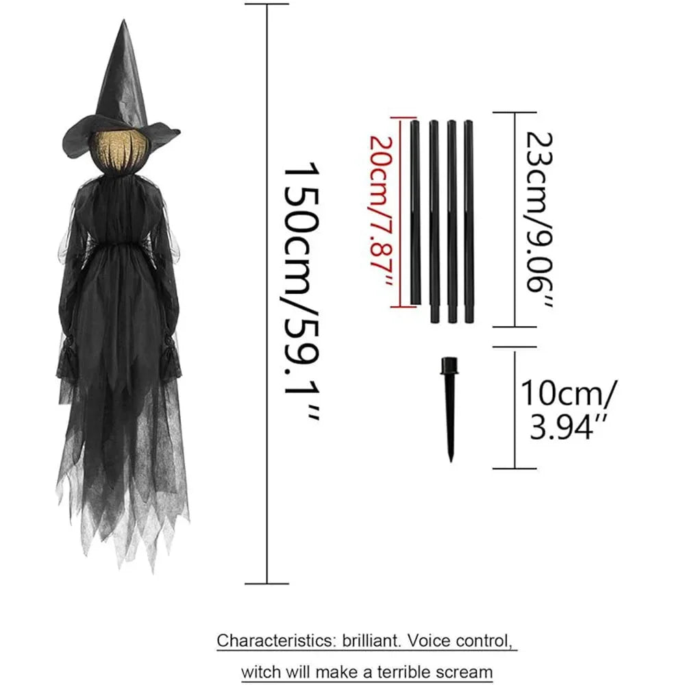 Skanto | Glødende Håndholdt Halloween Heks Dekor