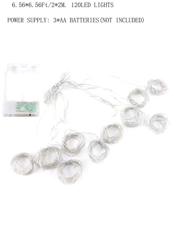 Skanto | 120 LED 2 x 2M Curtain String Lights - New Lighting