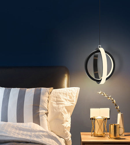 Skanto | LED Pendellampe med tre-farge dimming, energibesparende LED-brikke, mykt lys med øyebeskyttelse og miljøvennlige materialer, for soverom, bar, stue, spisestue og mer