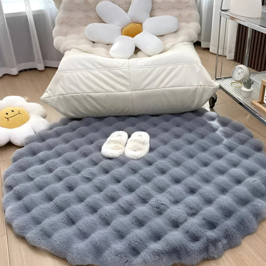 Skanto | Rundt Teppe 90x90 Fleece