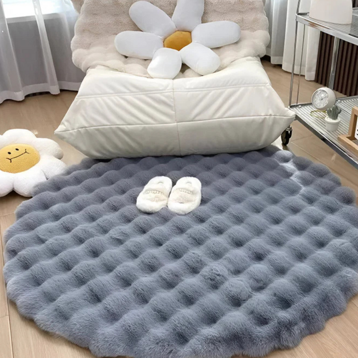 Skanto | Rundt Teppe 90x90 Fleece