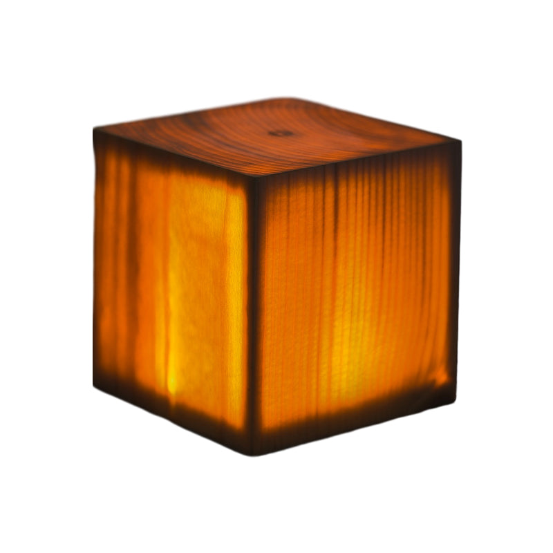 Trådløs LED-Tae-lampe med berøringskontroll | Oppladbart batteri | Tresjaring-design | Justerbar lysstyrke