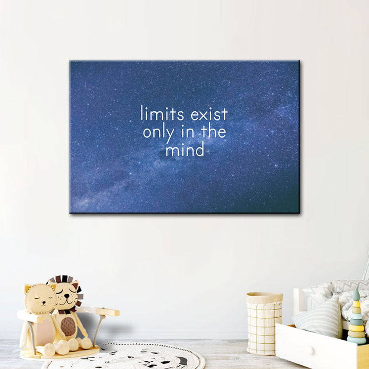 Galaxy Motivation - Lerret Veggkunst Maleri