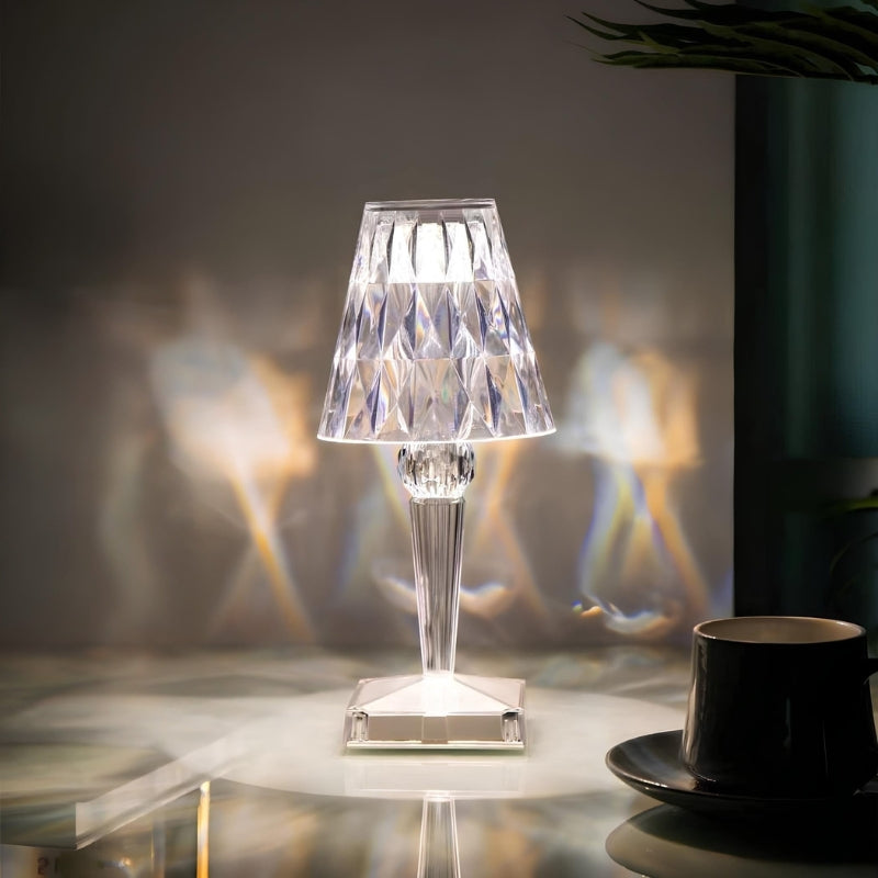 Skanto | Krystall Bordlampe med Berøringskontroll - LumeCrystal
