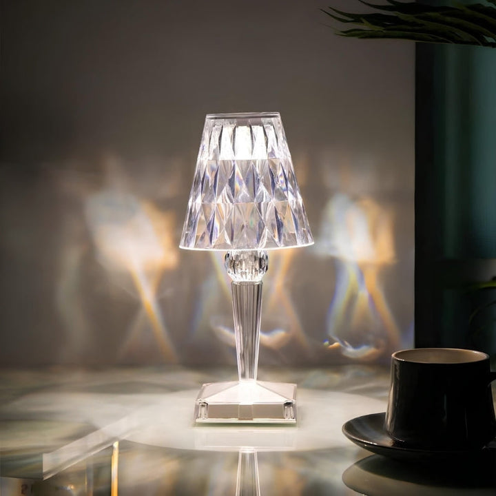 Skanto | Krystall Bordlampe med Berøringskontroll - LumeCrystal