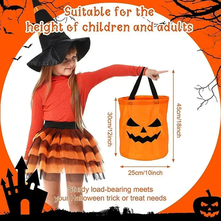 Skanto | Halloween Behandlepose LED Græskarcandybøtte