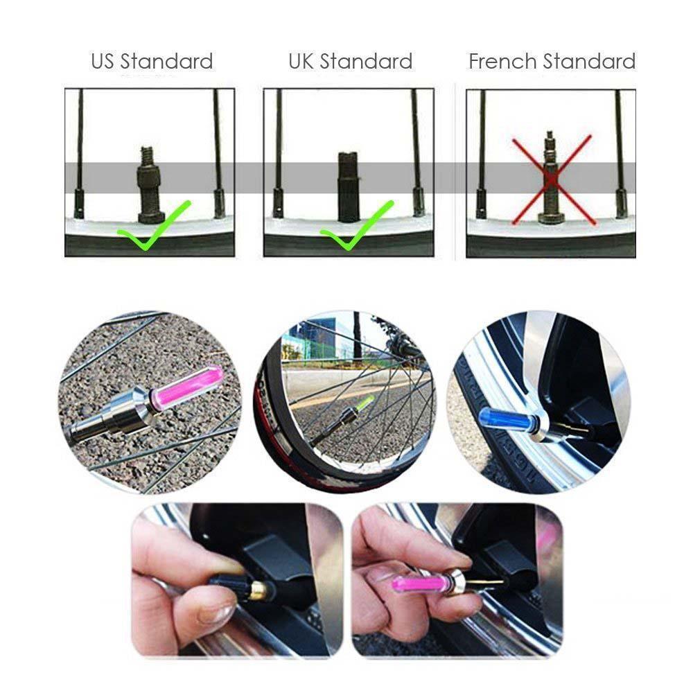 Premium LED ventilkapsler for hjul (2 stk) | Skanto
