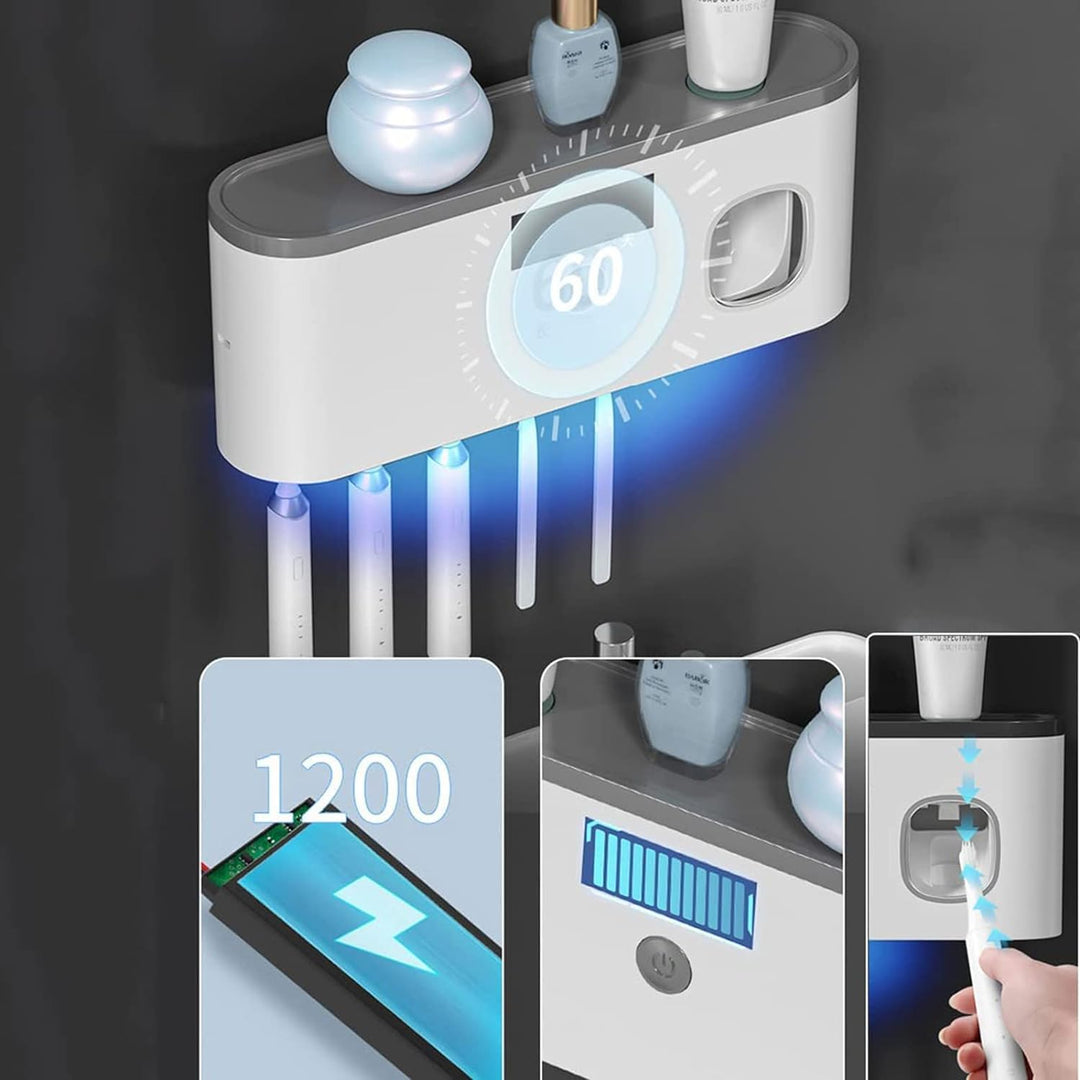 Skanto | Smart Tannbørsteholder for Bad med UV Sterilisator
