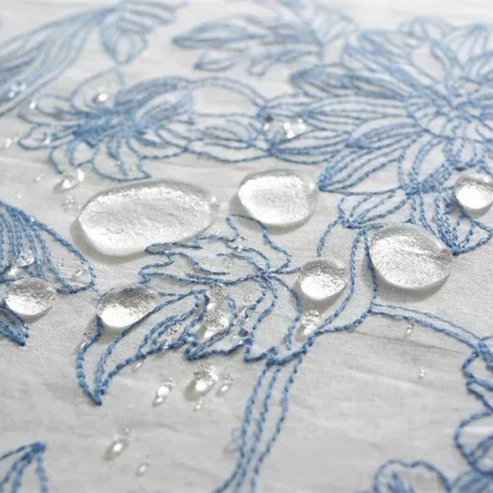 Tischdecke "Defina Blue Floral Lace"