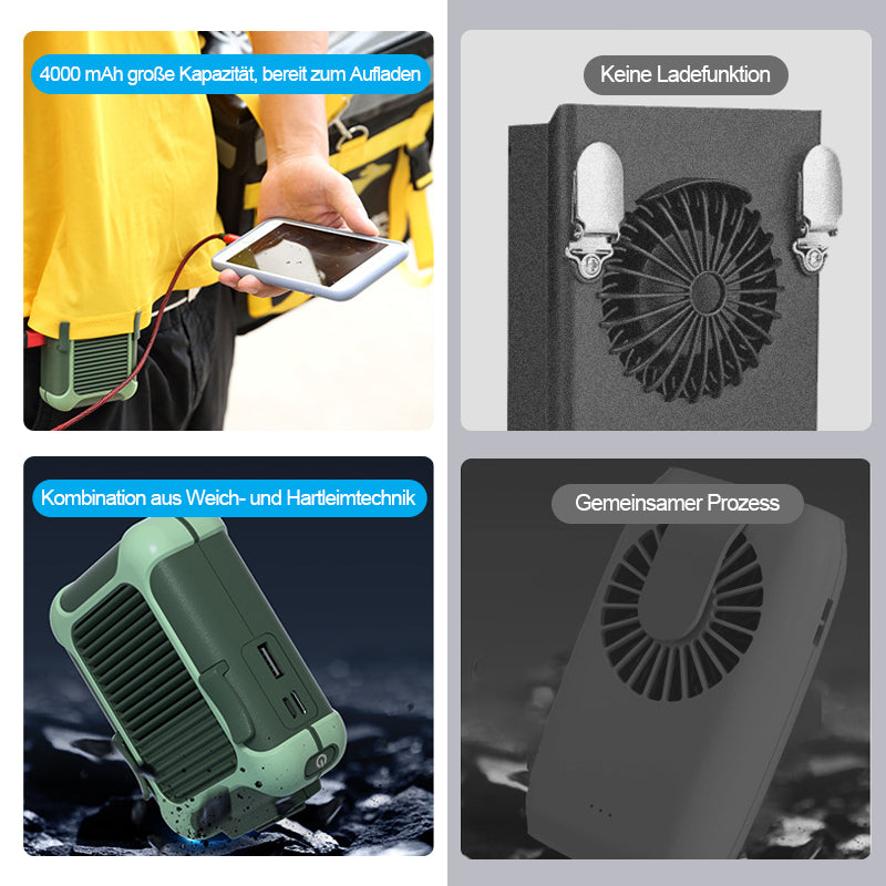 USB oppladbar bærbar midjevifte | Skanto