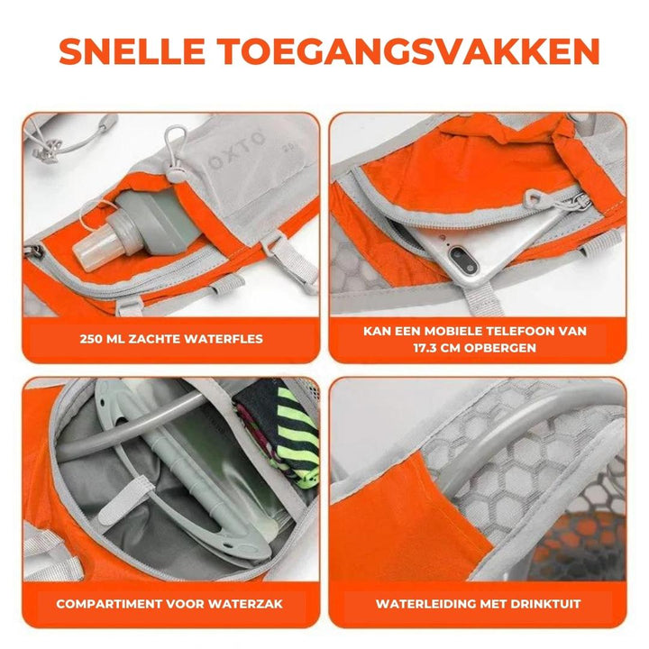 Skanto | TravelLite Ryggsekk - Ultralett Hydrering med Integrert Vattank