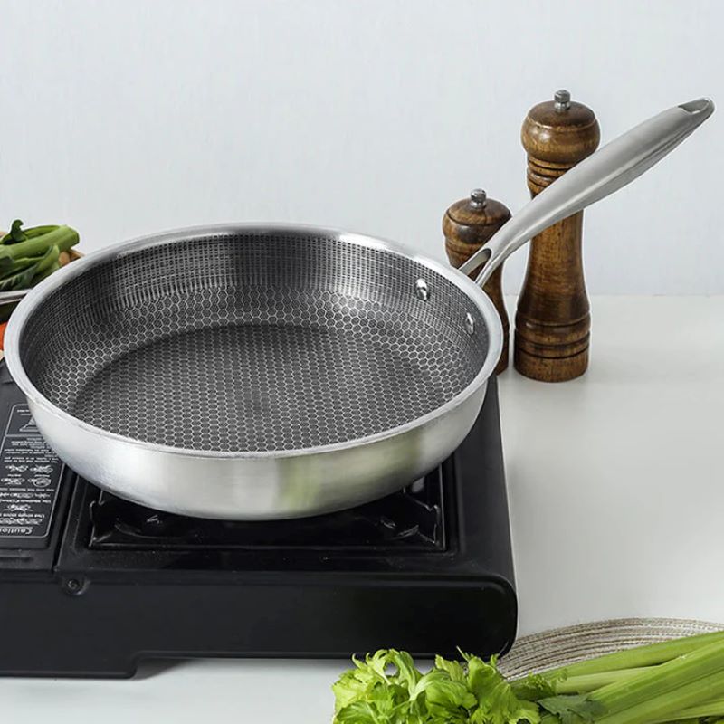Skanto | Non-stick rustfritt stål bikube stekepanne