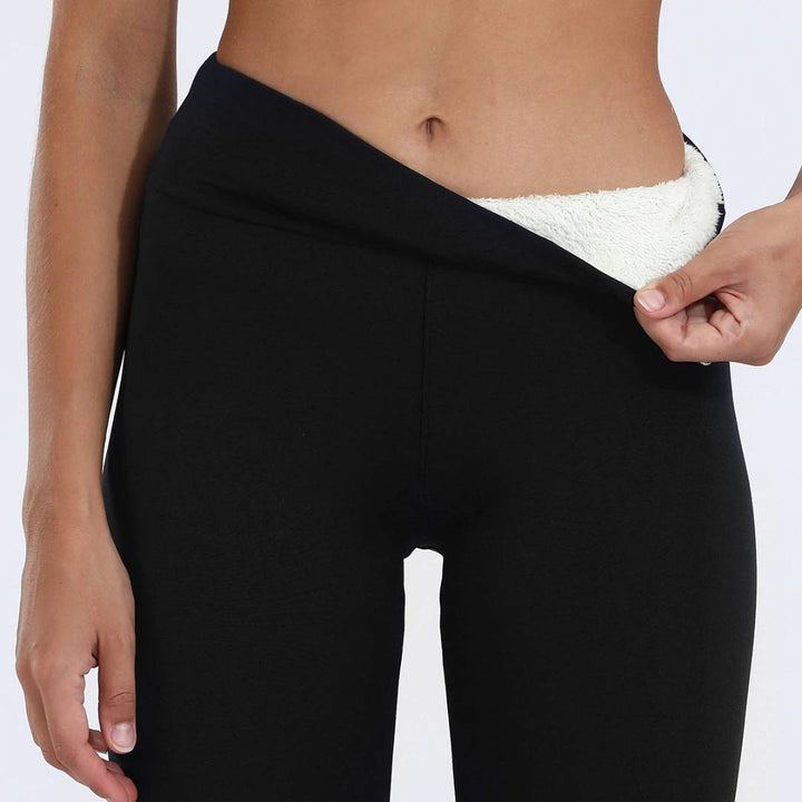 WarmFlex Høyde Waist Varme Fleece Leggings | Vinter Legging for Kaldt Vær - Varme Legging - for Utendørs Aktiviteter Skanto
