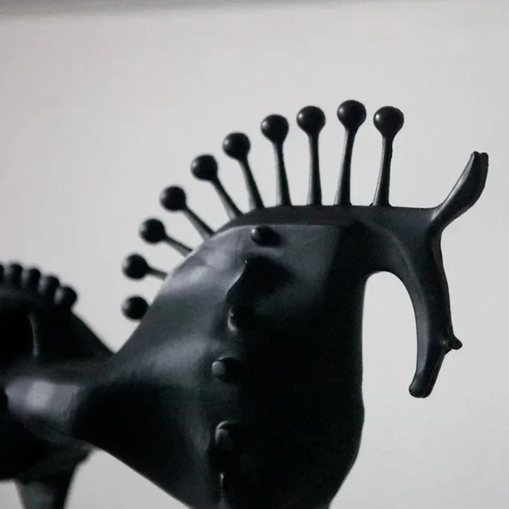 Abstrakt Metall Hest Skulptur | Skanto