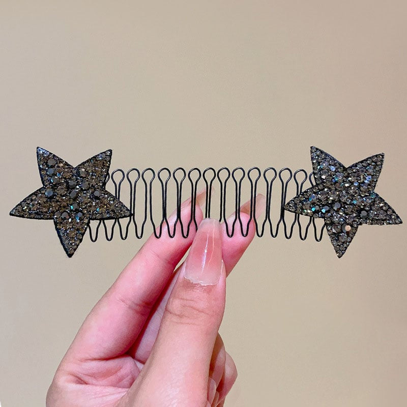 Rhinestone Star Hårkamssett (5 deler) | Skanto