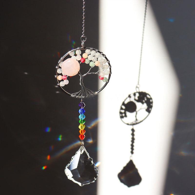Crystal Wind Chime Tree Of Life Suncatcher | Skanto