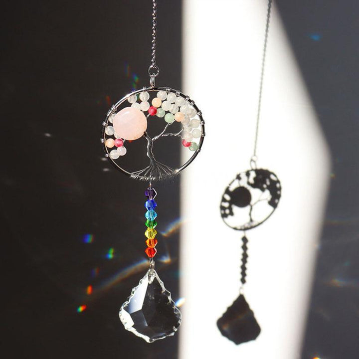 Crystal Wind Chime Tree Of Life Suncatcher | Skanto