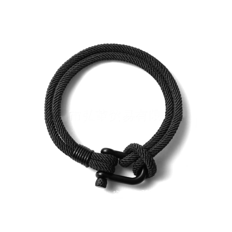 Skanto | U-formet spenne nylon flettet armbånd