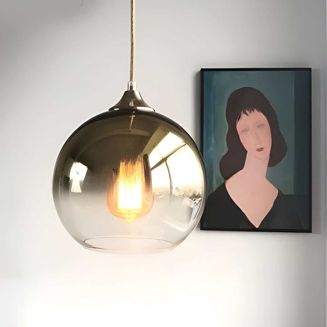 Industril Glass Pendel Lys med LED – Moderne & Dekorativ | Ideell for Kjøkken, Spisestuer & Barer | Skanto