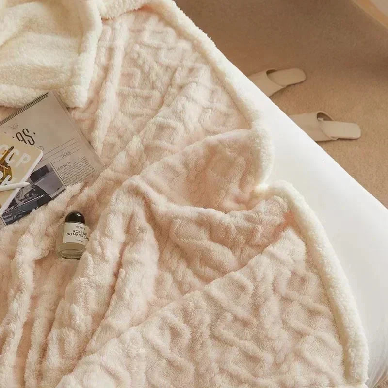 Skanto | Tykk Vinter Lammeull Kaste - WarmWool
