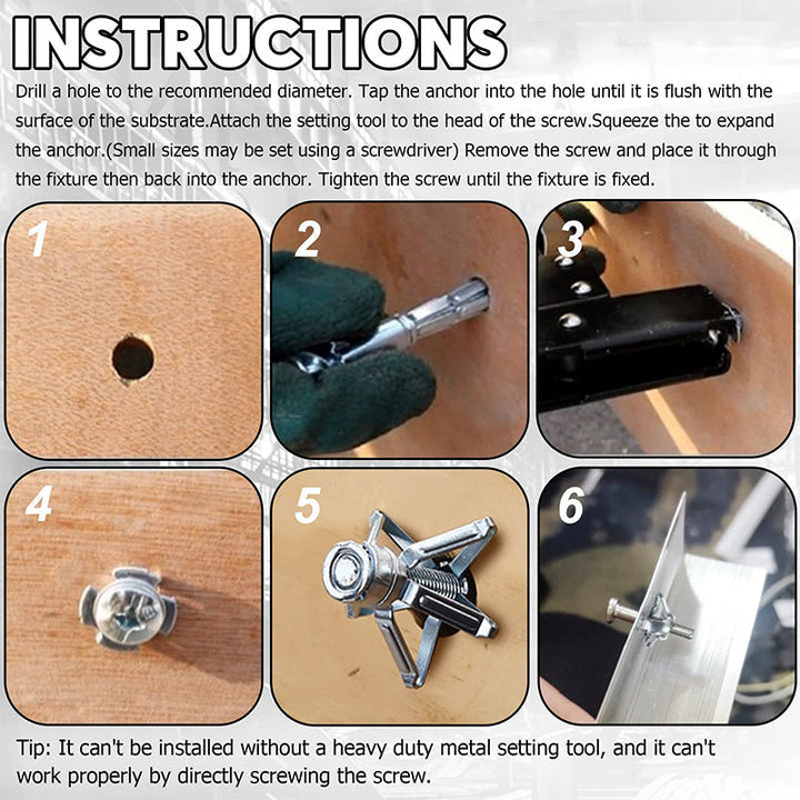 Skanto | Ekspansjonsbolt Petal Nut (50 stk)