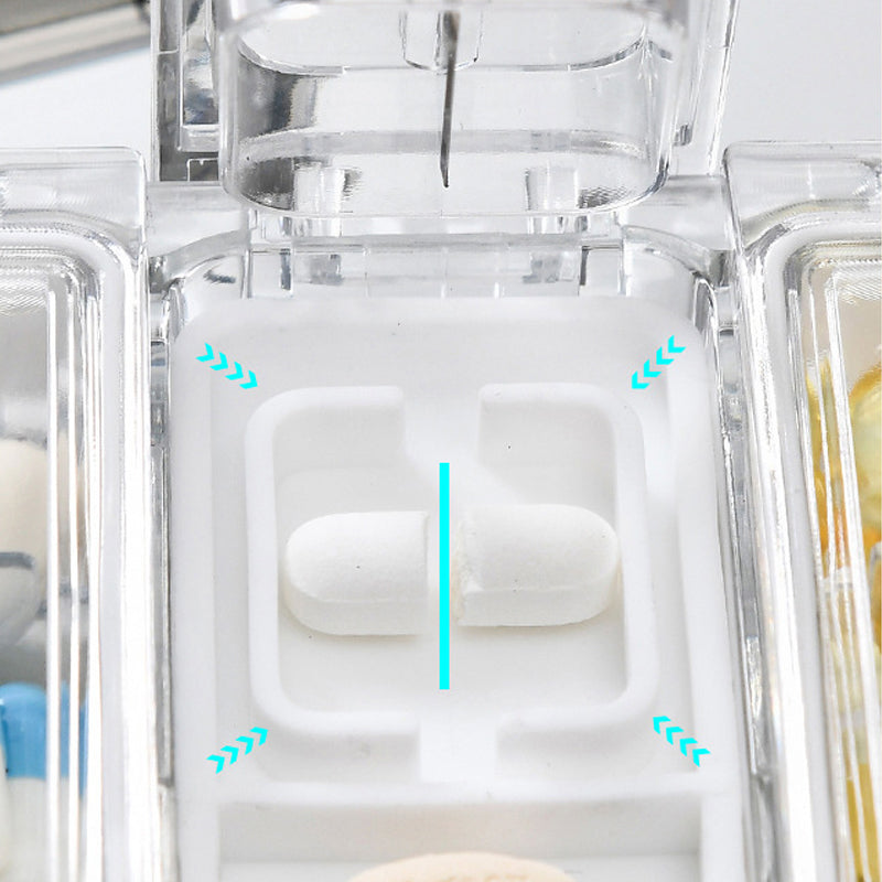 Rektangulær Pill Case Organizer Beholder | Skanto