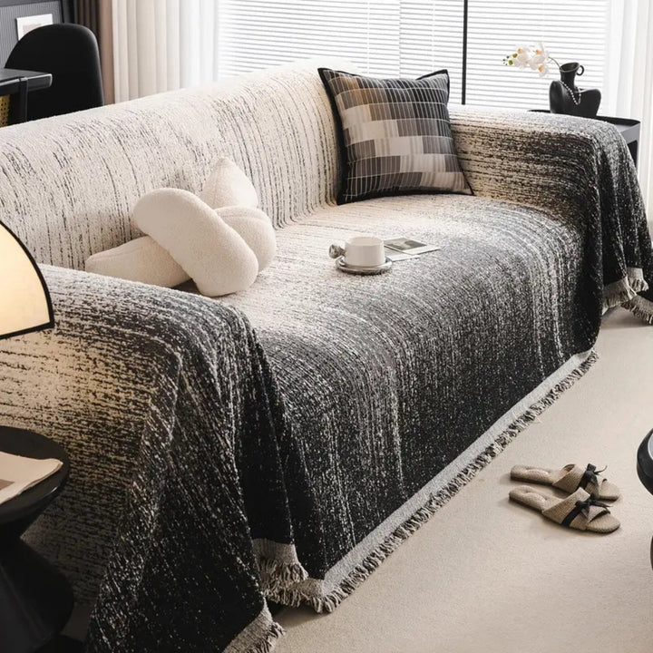 Skanto | Nøytral Tone Chenille Sofa Deksel