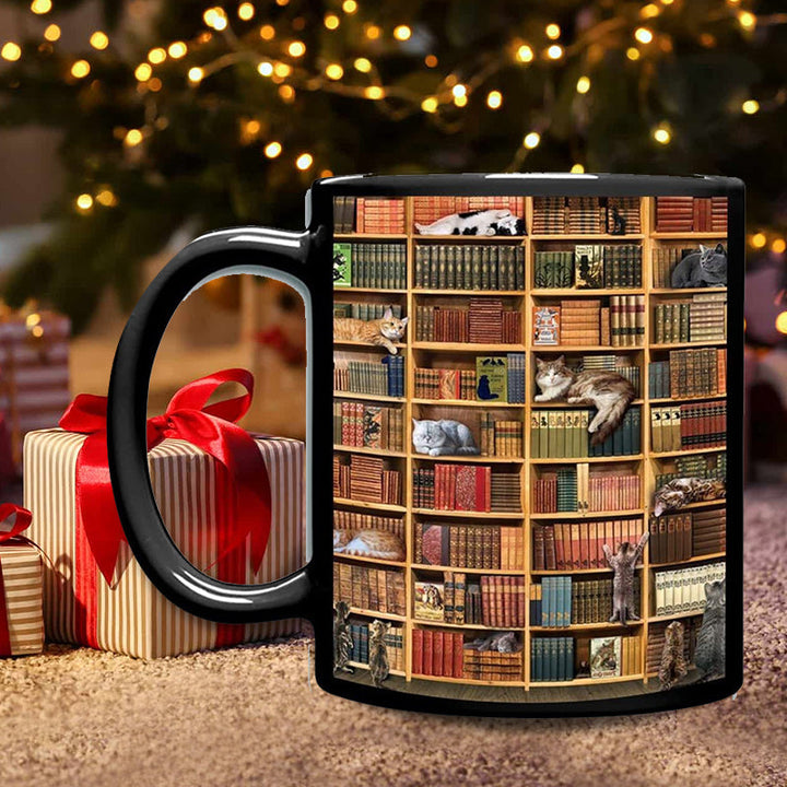 Kat Bok Elsker Keramisk Kaffe Krus | Skanto
