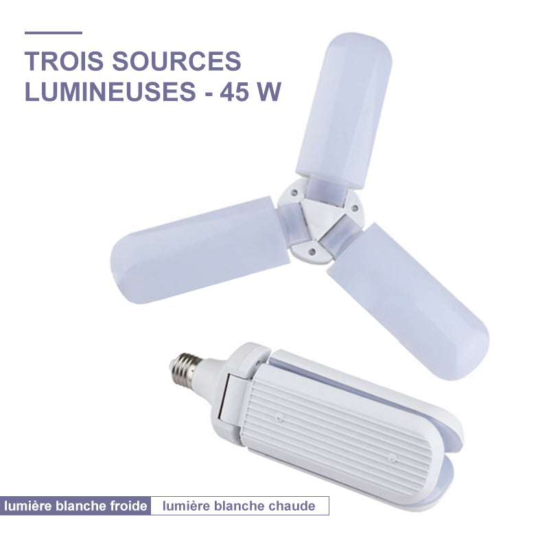 Foldbar deformert universal garasje lampe | Skanto