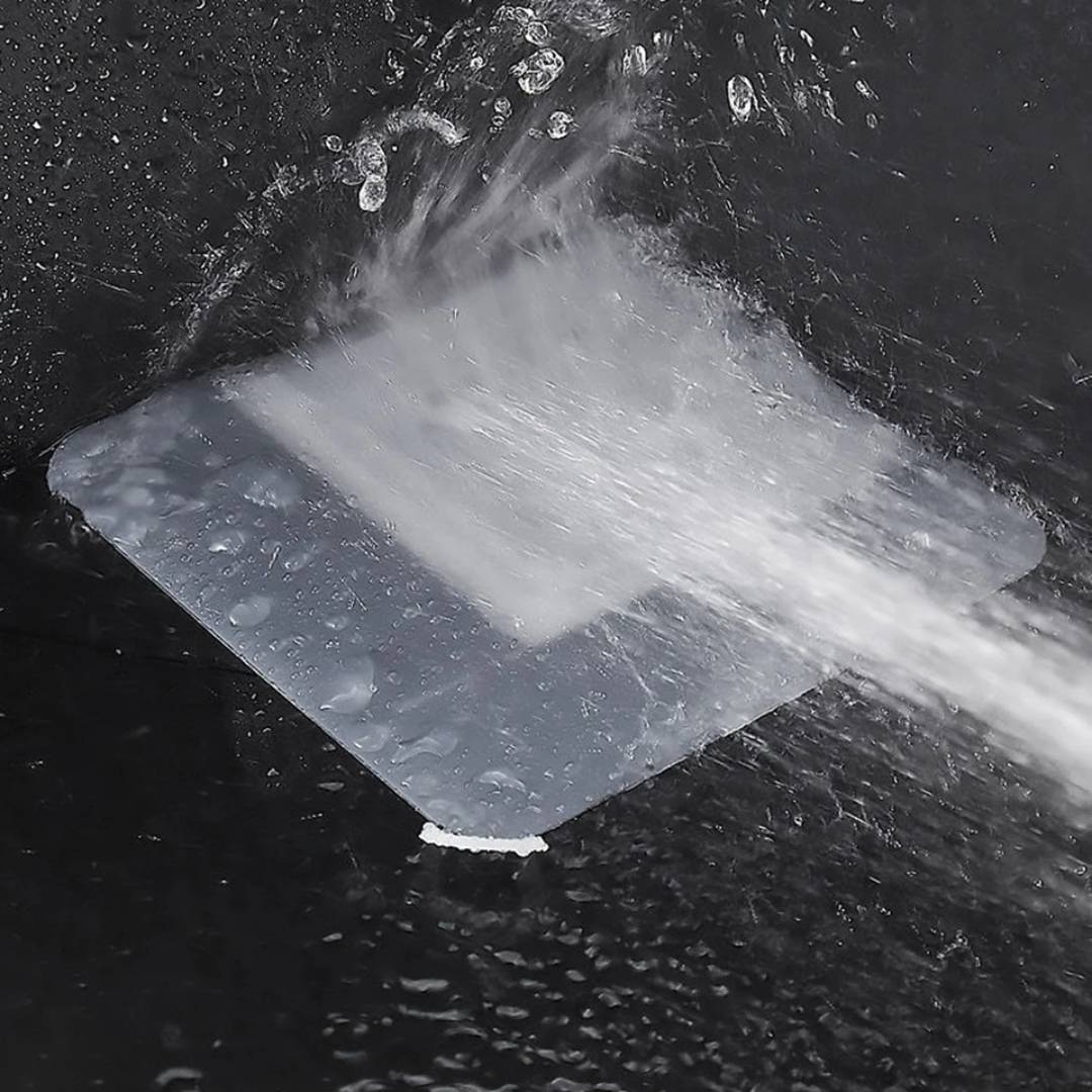 EcoFlow Dusjakke Silikonlokk | Antilukt Matte - Fanger Hår og Rusk - Forhindrer Tette i Dusjen Skanto