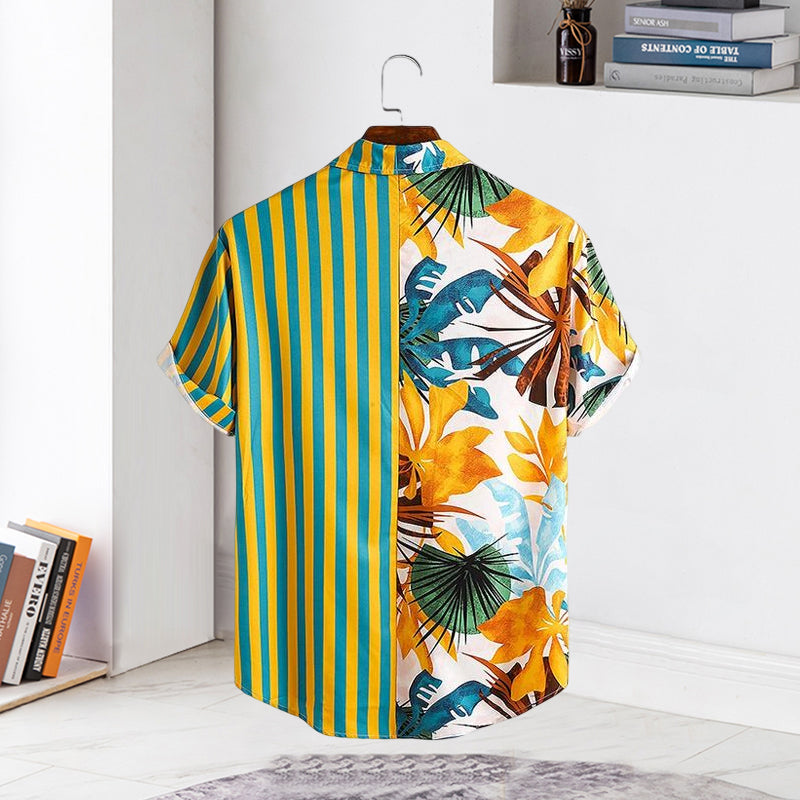 Skanto | Hawaiiansk trykk kortermet skjorte