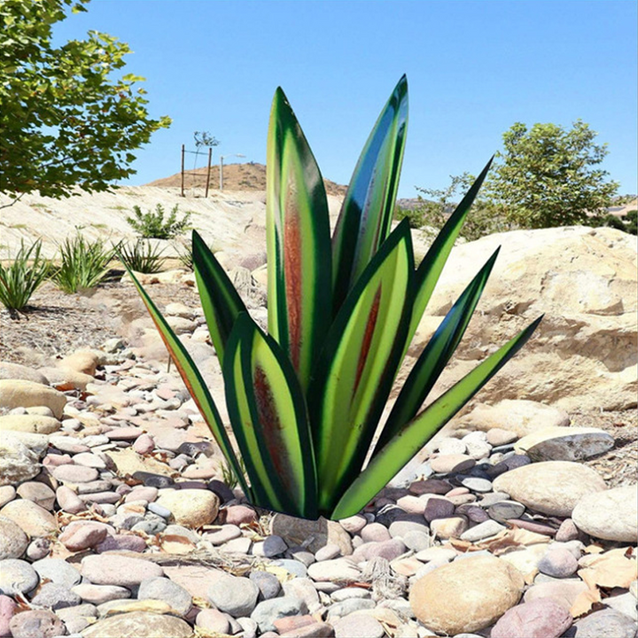 Vanntett Solar Hage Agave Lampe Dekorasjon | Skanto