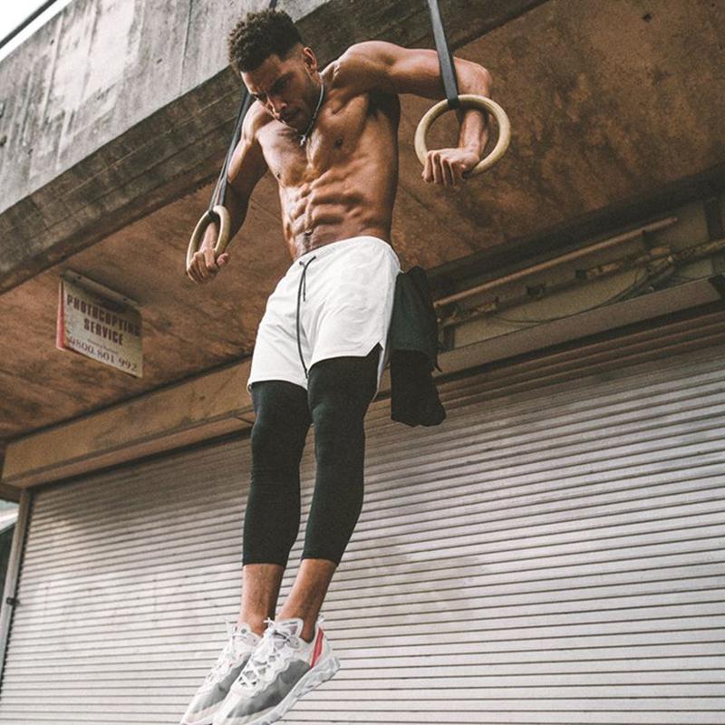 Skanto | Herre trening shorts med leggings