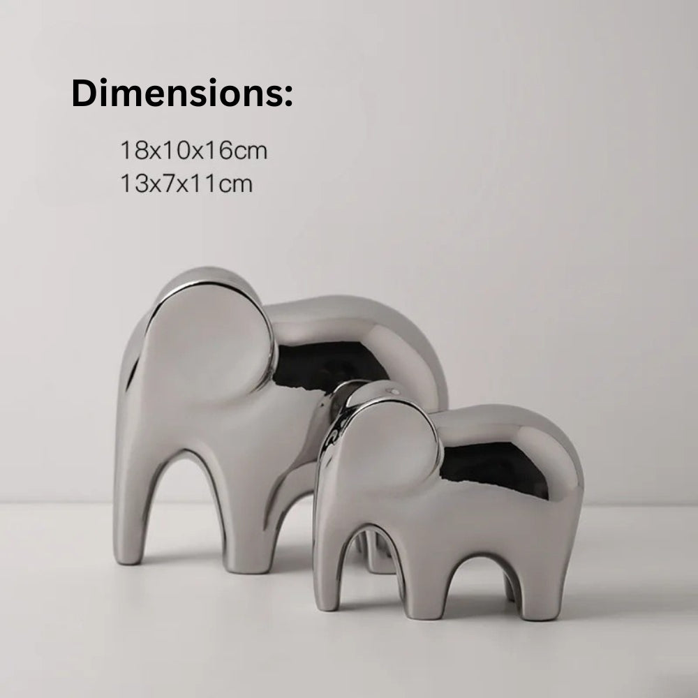 Skanto | Glanset Moderne Elefant Figur