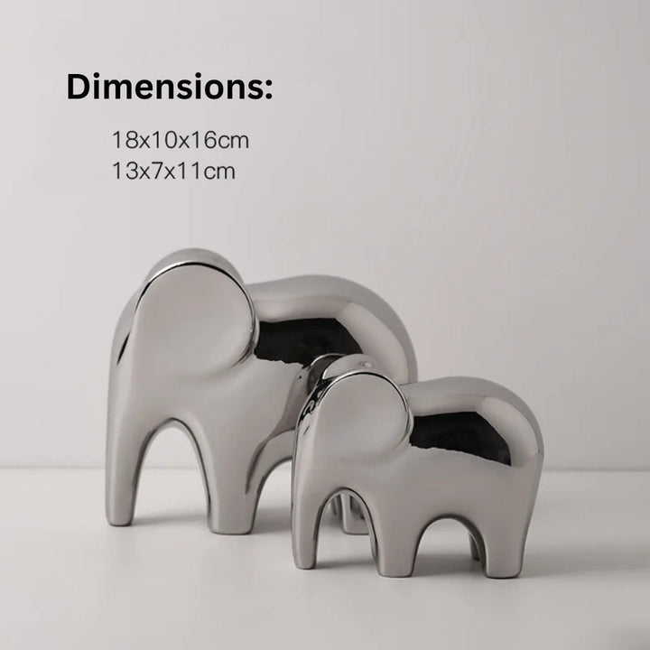 Skanto | Glanset Moderne Elefant Figur