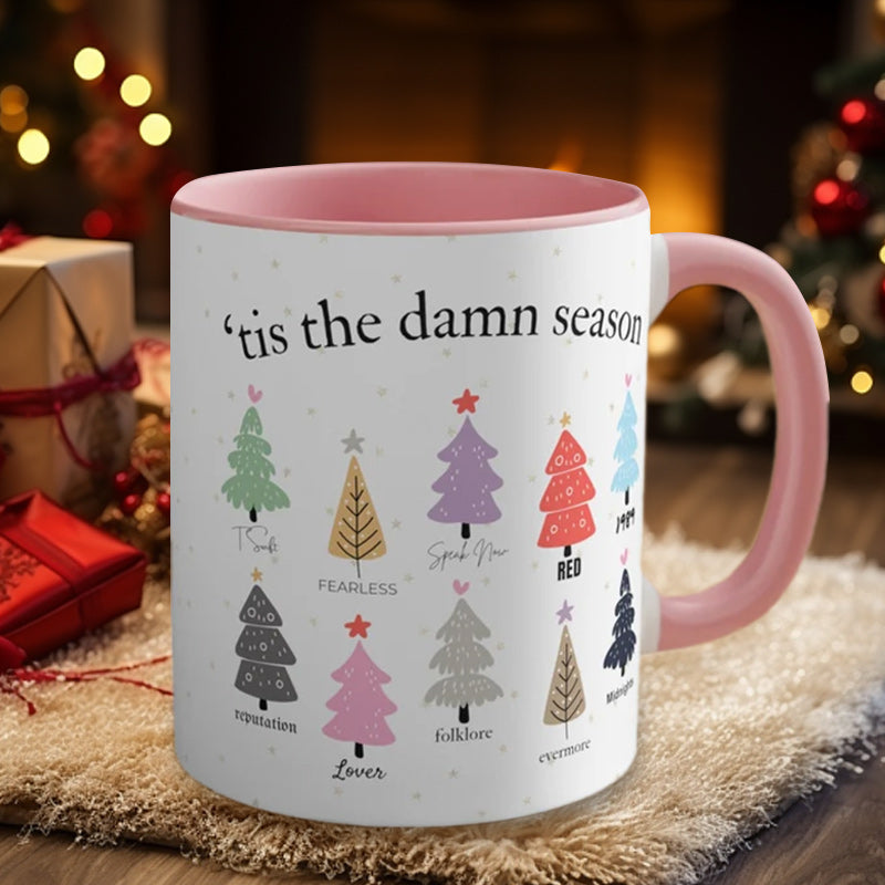 Tis The Damn Season Christmas Mug - Musikkalbum som julekler | Skanto
