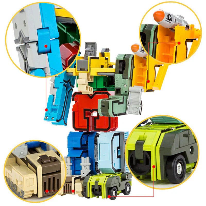 Skanto | Konstruksjons actionfigur med tall