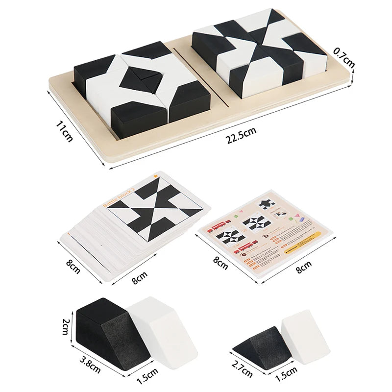 Tangram-puslespill fra tre