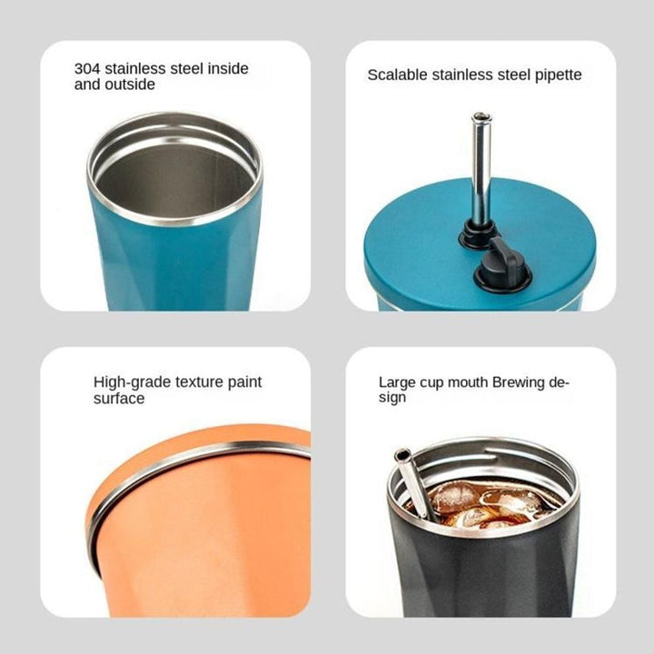 Rustfritt Stål Sugerør Becher | Skanto